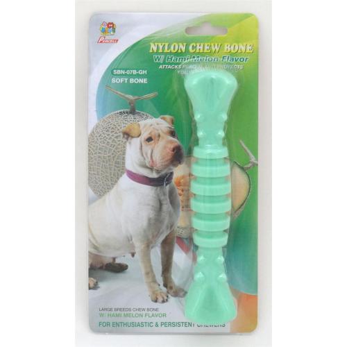 Percell 7.5" Nylon Dog Chew Spiral Bone Melon Scent