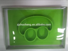 Non-slip Smile kids silicone rubber placemats,dining table silicone placemats