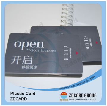Metallic Color Plastic Member Cards
