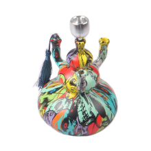 Factory direct handmade Painted glass hookah gourd shape handmade hose hookah whosale
