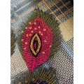 Sequin Embroidery Patches Iron 3D Appliqued δαντέλα παγώνι