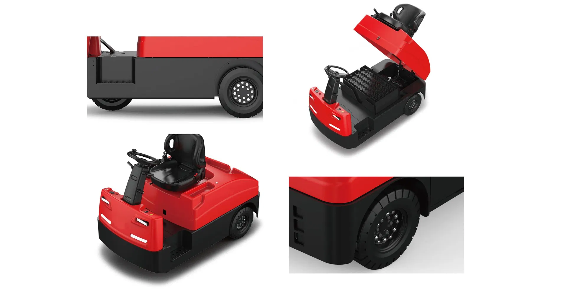 Heavy-Duty Electric Tow Tractor for AC Power Trailers