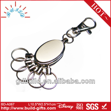 promotional personalized metal key ring key chain rings