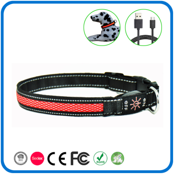 Wholesale Led Florescent Light Up Dog Collars