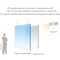 Película de proyección trasera transparente holograma 3D