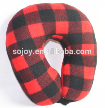 Plaid U Shape Child Neck Pillow