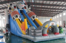 inflatable giant slide inflatable water slide/blue water slide 087