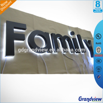 outdoor advertising backlit metal letter signs