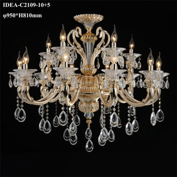 wrought iron chandelier gold color lighting