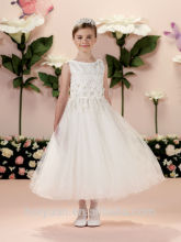 high quality white lace tulle baby gown girls fancy dresses