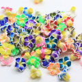 Popular Beautiful Artificial Flower Shaped Polymer Clay Girls Garment Hair Accessory Nail Arts Ornaments Charms