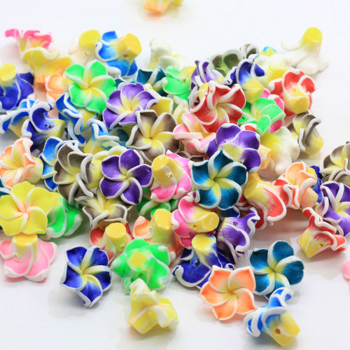 Popolare bello fiore artificiale a forma di argilla polimerica ragazze indumento accessorio per capelli nail art ornamenti Charms