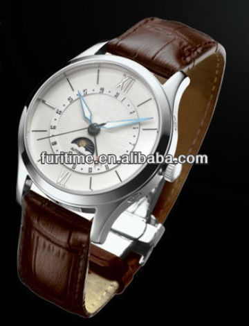 brown leather watches for men custom logo watches