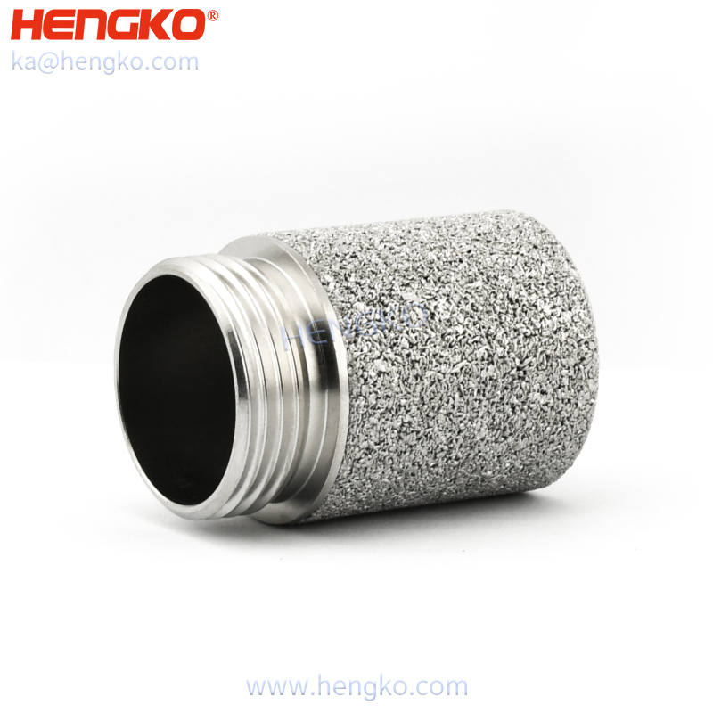 Sintered porosity SS 316L moisture waterproof ultrasonic sensor housing protection