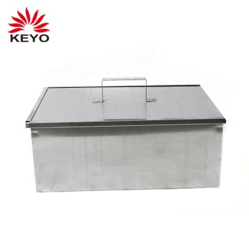 Portable Classic Style Charcoal Grill Fish Stainless Steel Barbeque Smoker Box