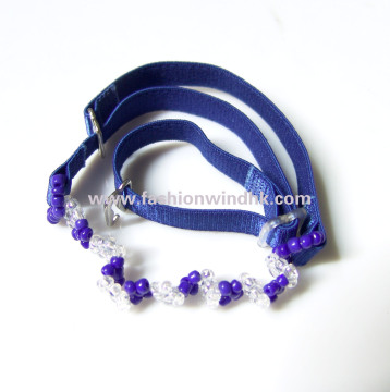 Elastic Bra Strap (FFW012) , Fabric Bra Strap with Beaded Strap