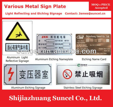 Metal Sign Plate Making Factory