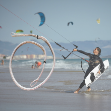 Kite SurfConnect Bungee Tow Rope For Quick Release System 4mm Grey