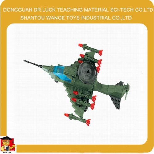 Educational Plastic Military Aircraft Building Block toy brick army