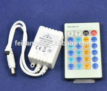 IR 24 Keys Single Color led rgb controller dimmer ,IR Controllers with 24 Keys 1 channel,DC12-24V IR LED dimmer