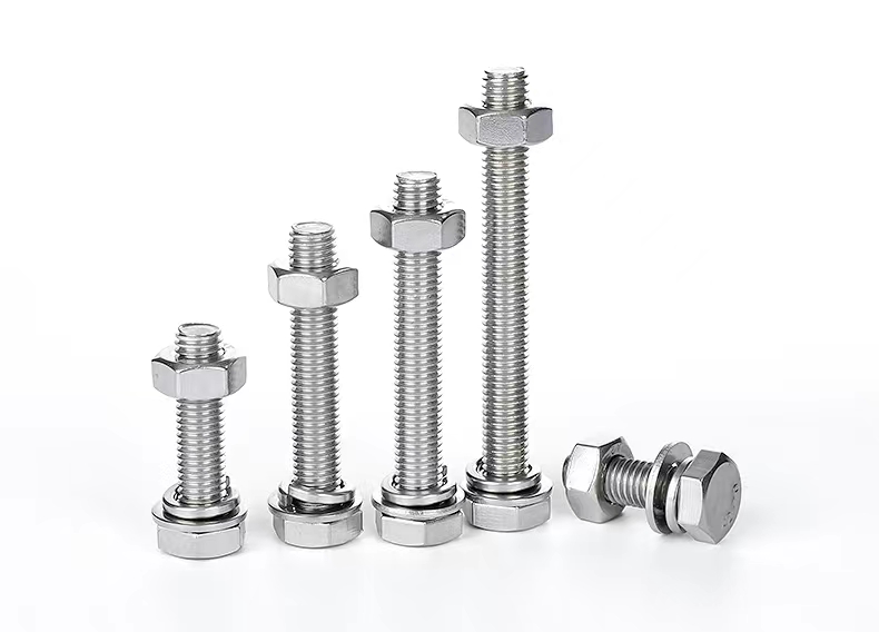 Silver Hexagonal Nut Bolt