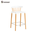 Silla de barra de madera plástica de estilo moderno BS-S005E