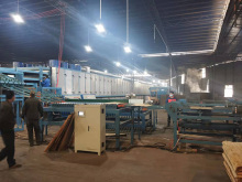 Four layer hot air veneer dryer