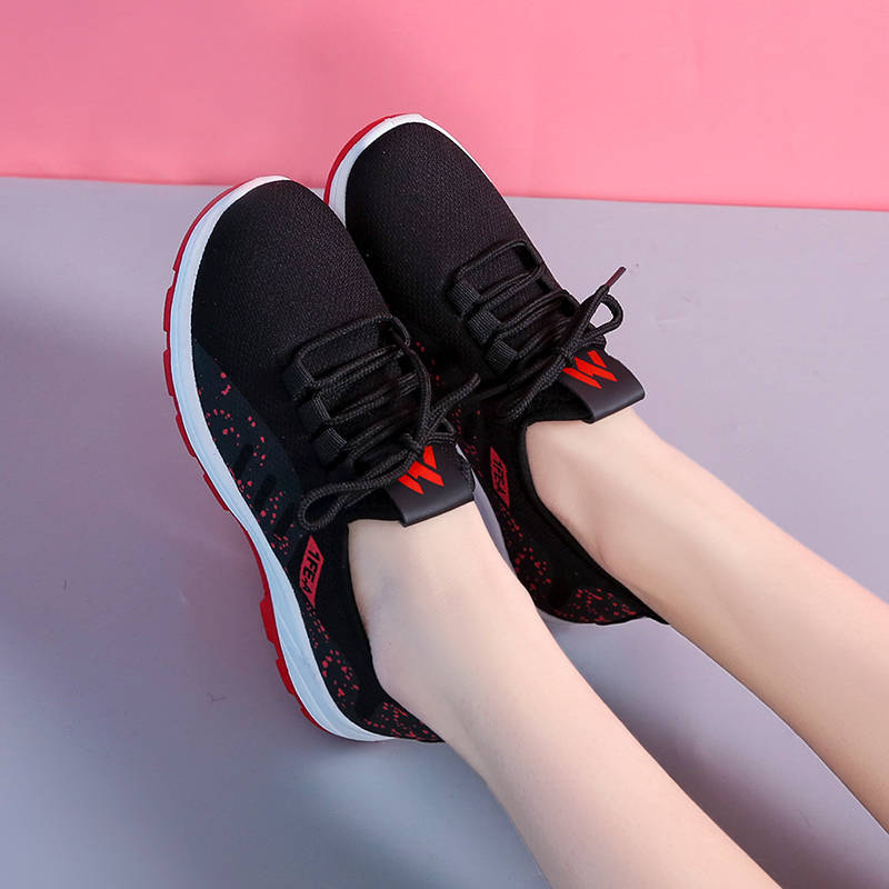 Fashion women's fashion running footwear sports shoes plus film women's cloth face Korean leisure running shoes