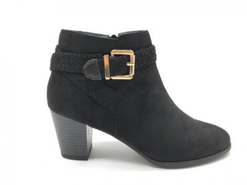 Ladies Boots Side Zip High Heel Ankle Booties