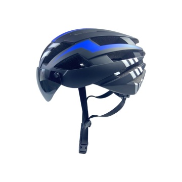 Blau Premium -belüftete Fahrradhelm