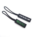 Rubber PVC Logo Zipper tire un tireur pour le sac