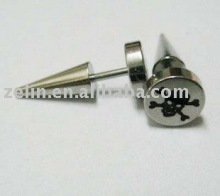 Skeleton head plug jewelry body jewelry ear rings