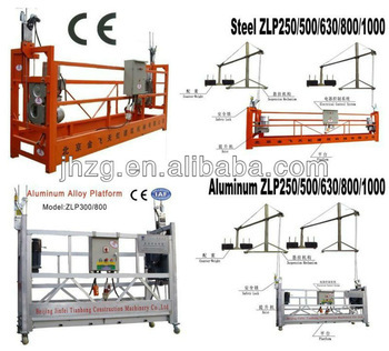 High-rise roof suspended work platform,Electric scaffold platform,zlp630 suspended platform