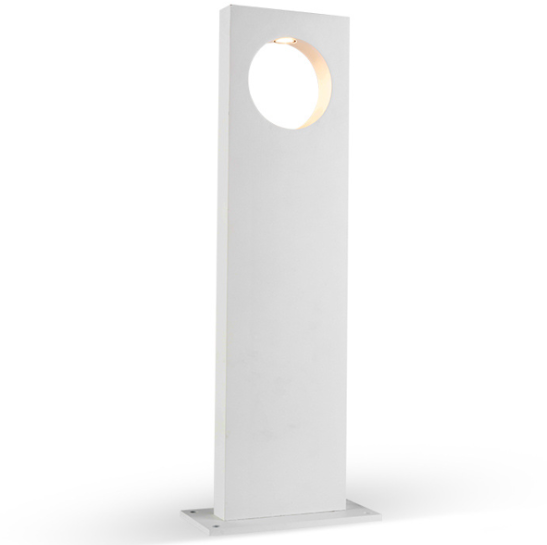 7W White Aluminum Bollard Light Fixture