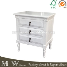 french style antique bedside table, white antique bedside table, antique bedside table