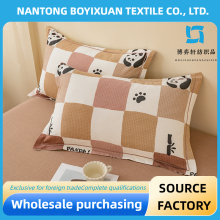 100% cotton style panda pillow