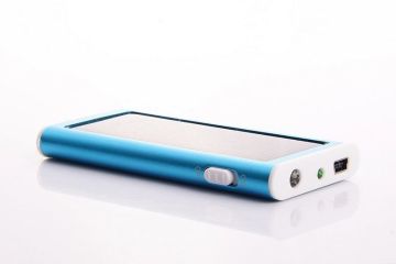 Solar Powered Rechargeable Led Torch Flashlight With Li-ion Battery