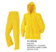 Pvc Waterproof Rain Coat Hooded Rain Coat