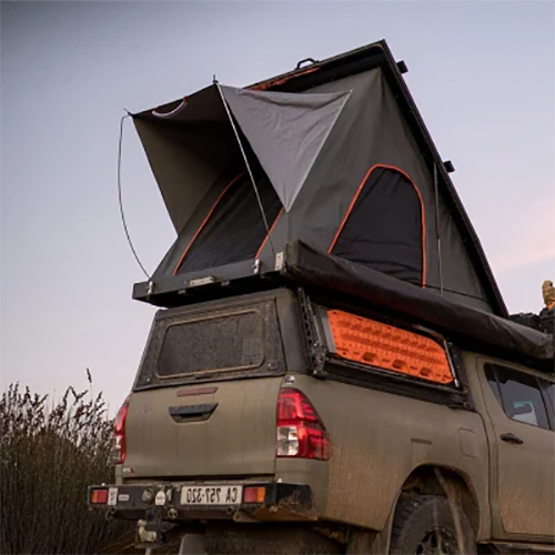 Camping Car Aluminum Triangle Shell Rooftop Tent