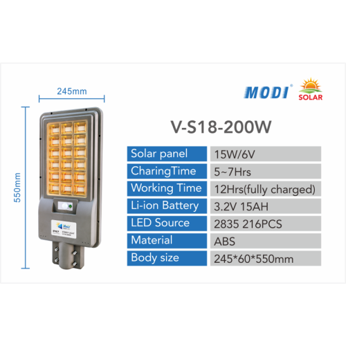 réverbère solaire 1500 lumen