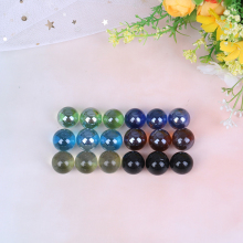 10pcs Marbles 16mm Glass Marbles Knicker Glass Balls Decoration Color Nuggets Toy Wholesale