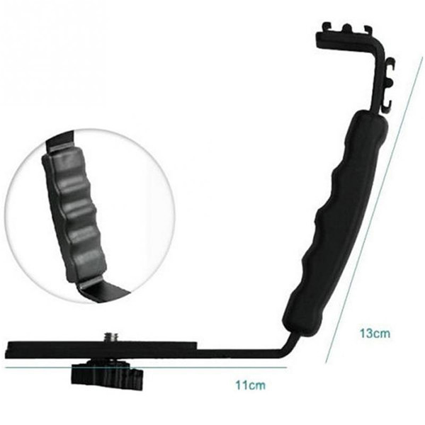 Kernel L Shape flash Bracket Holder for Light Camera Mini DV Camcorder with Hot Shoe