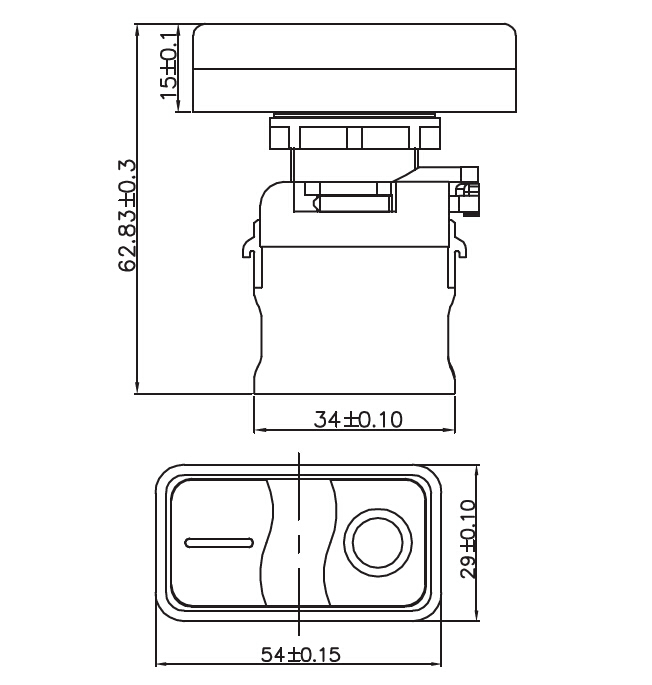 SAIP/SAIPWELL New Type Double Position Illuminated Push Button Switch