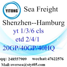 Shenzhen port sea freight shipping to Hamburg