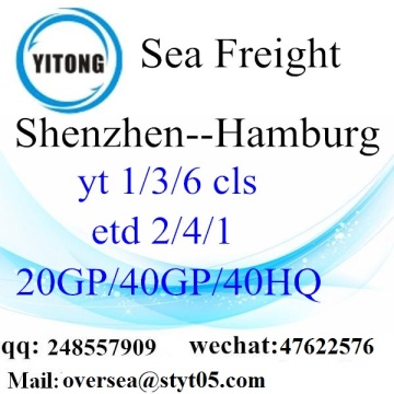 Shenzhen port sea freight shipping to Hamburg