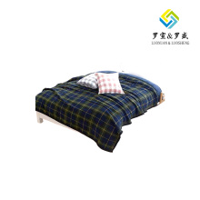 Dark green checked Felt blanket