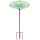 Glass Birdbath Garden Bird Feeder z metalowym palikiem