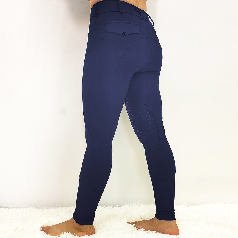 navy blue knee grip equestrian breeches classic