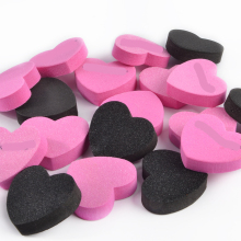 New Arrival Custom Logo Pink Heart Shape Nail Shine Buffer