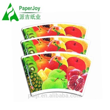 12oz Flexo Printing Cold Drink Paper Cup Fan Large Paper Fans